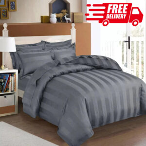 Stripe Duvet Quilt Cover Egyptian Cotton Bedding Set Single Double King Super